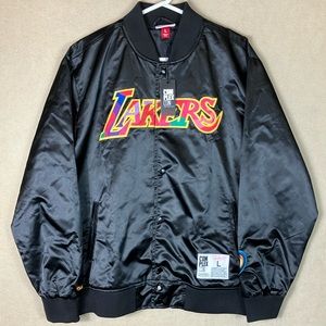 Mitchell Ness LA Lakers Takashi Murakami Complexcon Bomber Varsity Jacket size L
